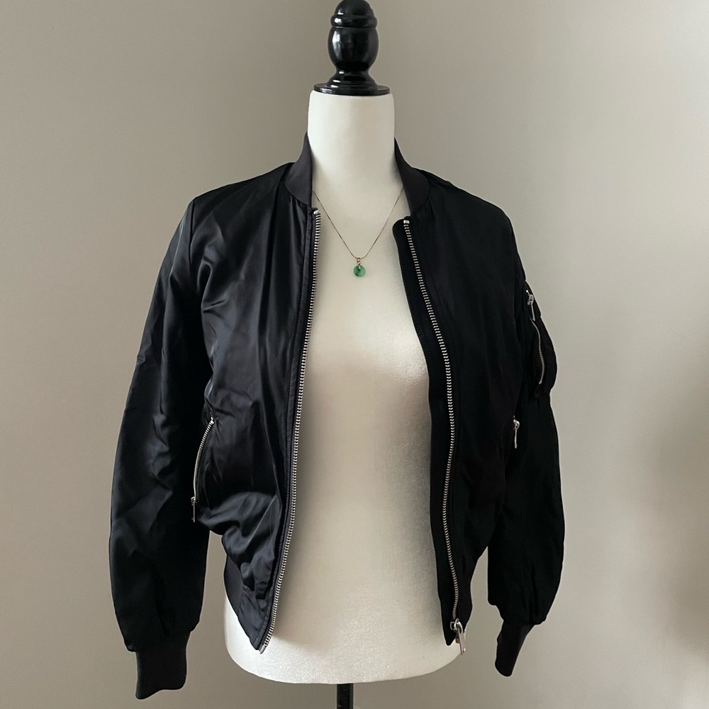 SOLD FB 🌷 - Babaton Black Bomber Jacket